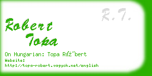 robert topa business card